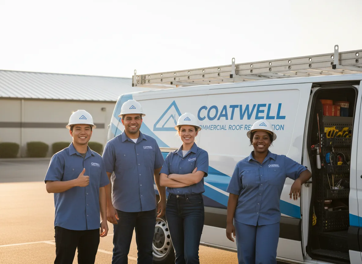 Commercial roof coating company in Toddville, IA
